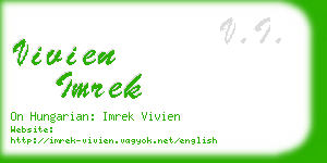 vivien imrek business card